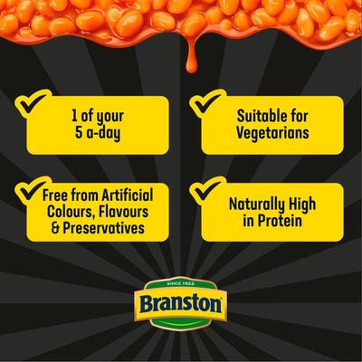 Branston Redusert Salt og Sukker Baked Beans 4 x 410g