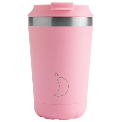 Chilly's Original Coffee Cup Pastel Pink Insulated Travel Mug 340ml