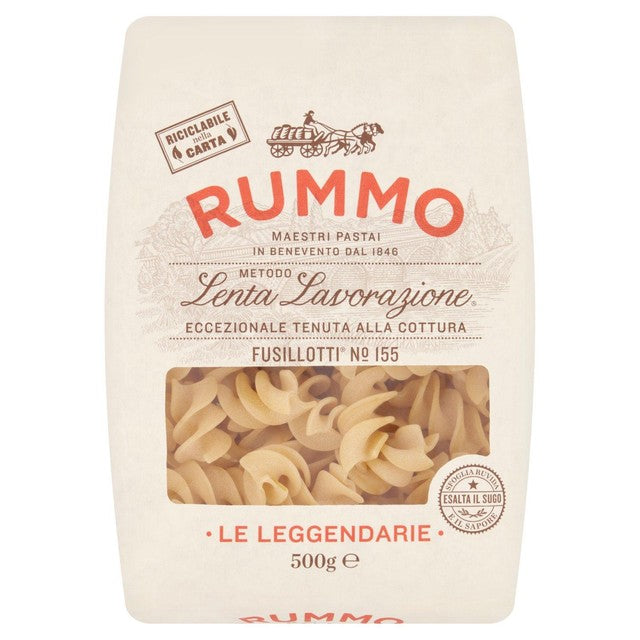 Rummo Fusillotti pasta 500g, imported from the UK