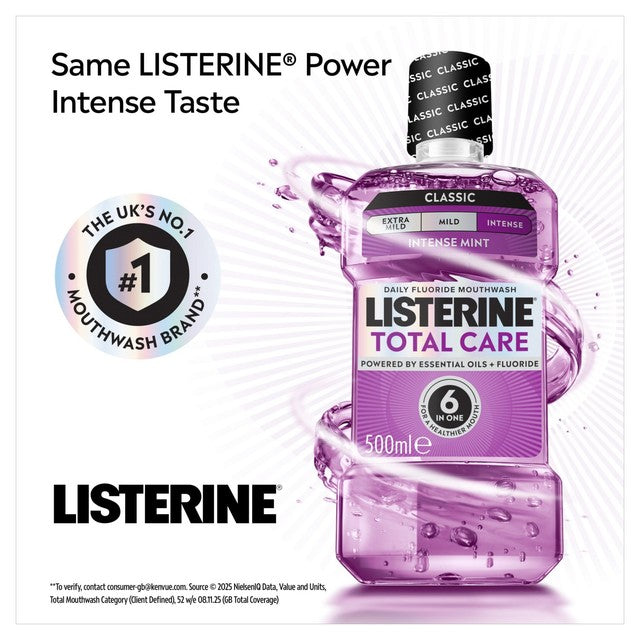 Listerine Total Care Intense Mint Classic Mouthwash 1L, UK version