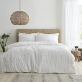 Catherine Lansfield white Super King duvet set - British product