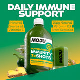 Moju Power Greens Immunity Shot 420ml, imported from the UK