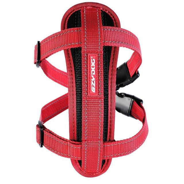 EzyDog Chest Plate red dog harness large - British product