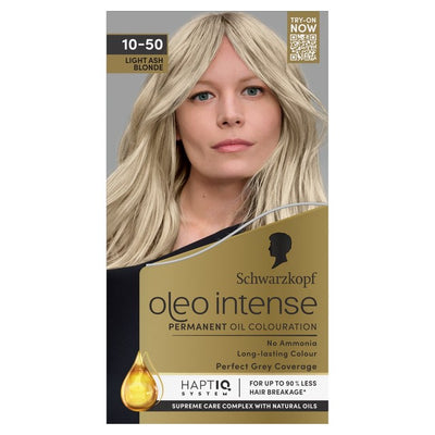 Schwarzkopf Oleo Intense Permanent Hair Colour Light Ash Blonde 10-50 115ml