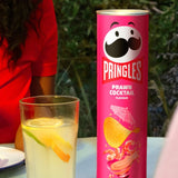 Pringles Prawn Cocktail flavour crisps 185g, imported from the UK