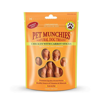 Pet Munchies Chicken with Carrot Dog Dental Chew 80g