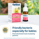 Optibac Probiotics Baby Drops 30 servings, imported from the UK