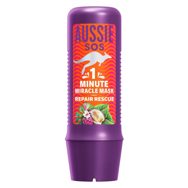 Aussie SOS 1 Minute Miracle Repair Rescue hair mask 250ml - British product