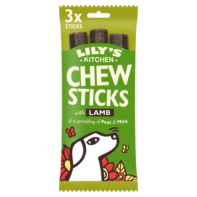 Lily's Kitchen chew sticks with lamb dog treats 120g, UK version