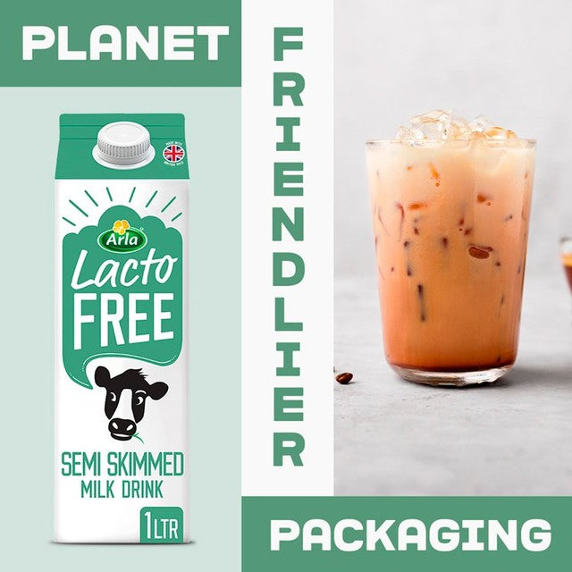 Arla Lactofree semi skimmed milk 1L - British product