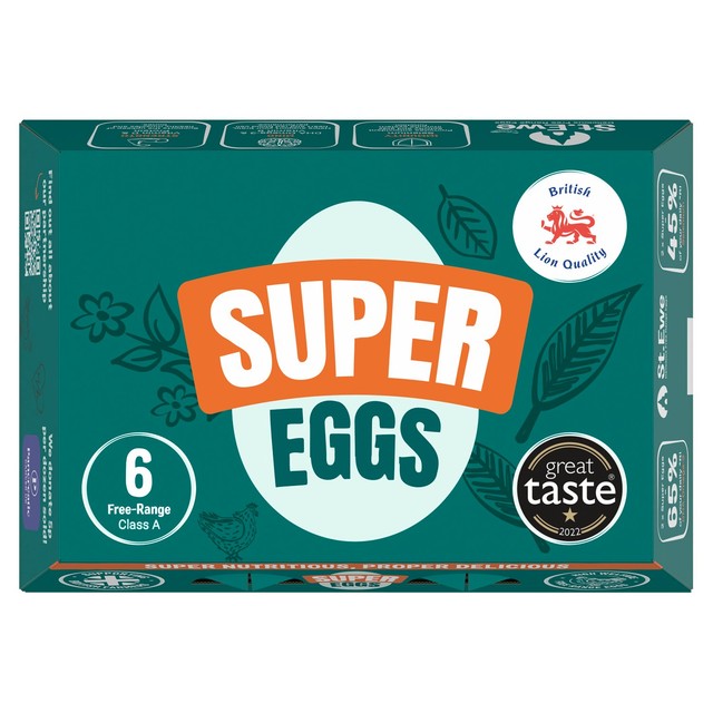 St Ewe Free Range Super Eggs 6 Pack (British brand)