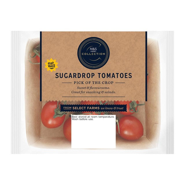 M&S Sugardrop Tomatoes 220g, imported from the UK