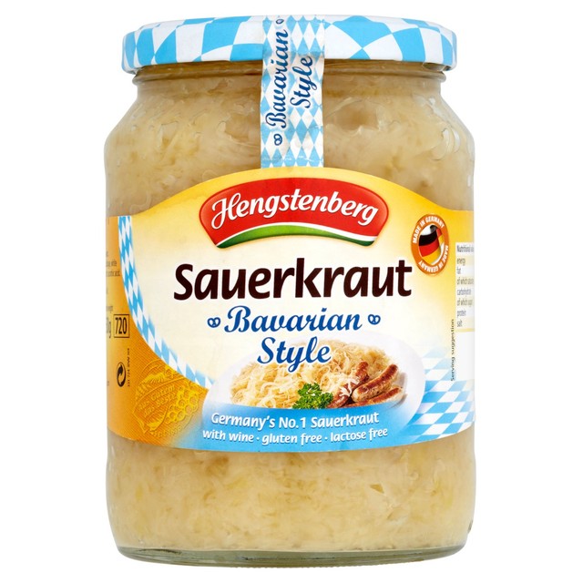 Hengstenberg Bavarian Style Sauerkraut 680g, UK version