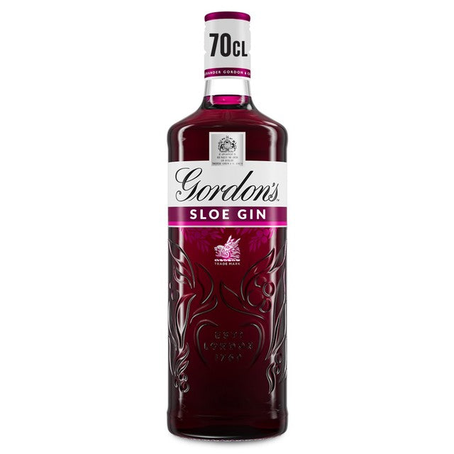 Gordon's Sloe Gin 70cl bottle glass liquid, UK version