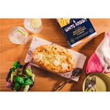 White Rabbit Pizza Co sourdough mozzarella garlic flatbread 210g (British brand)