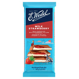 E Wedel Milk Chocolate with Strawberry Filling 100g