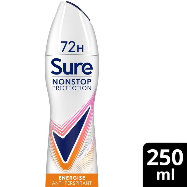 Sure Women Energise Anti-Perspirant Spray 250ml (British brand)