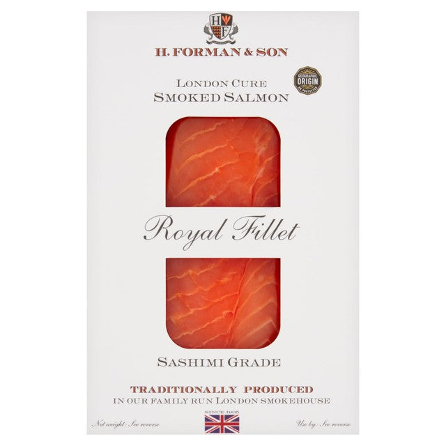 H. Forman & Son royal smoked salmon fillet 200g, UK version