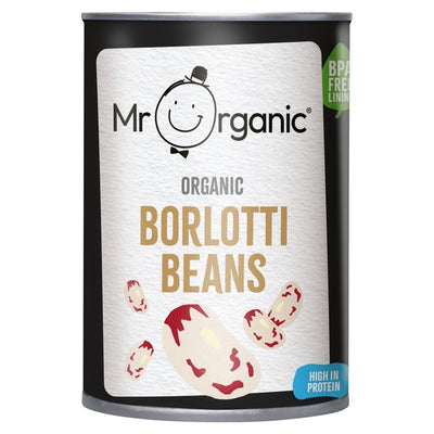 Mr Organic Borlotti Beans Organic 400g