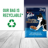 Felix dry cat food salmon and vegetables 2kg - British product