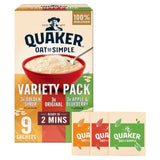 Quaker porridge sachets variety pack, imported from the UK