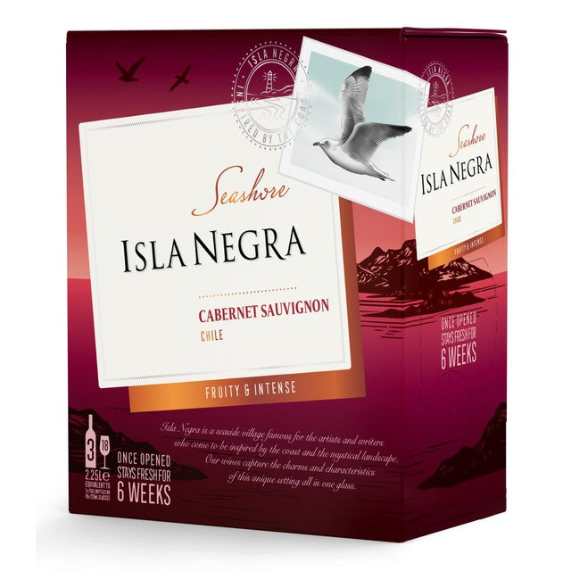 Isla Negra Cabernet Sauvignon Boxed Wine 2.25L, UK version