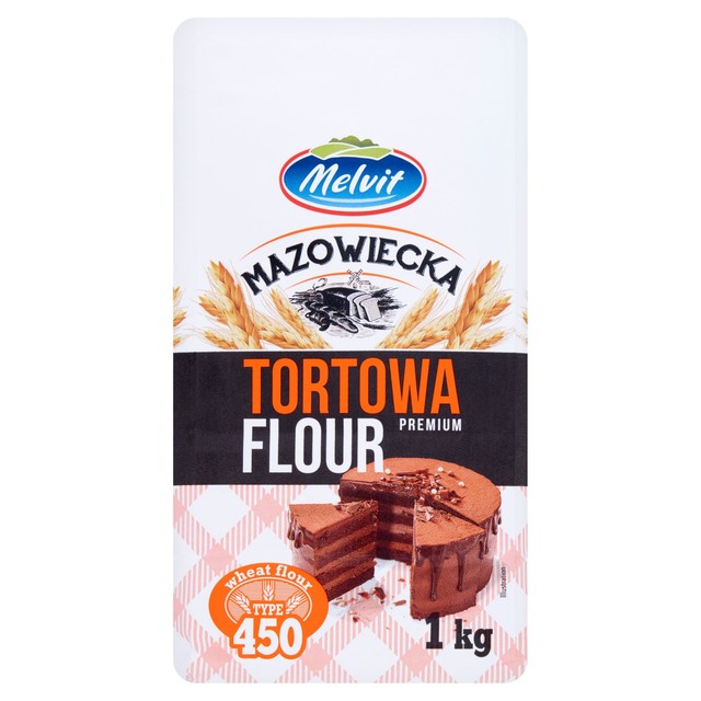 Melvit Flour Tortowa 1kg, imported from the UK