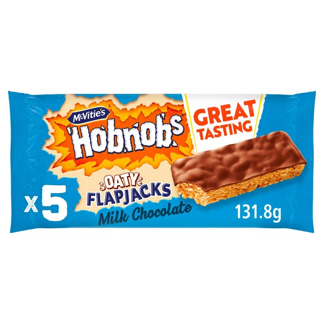 McVitie's chocolate hobnobs flapjack bars, imported from the UK