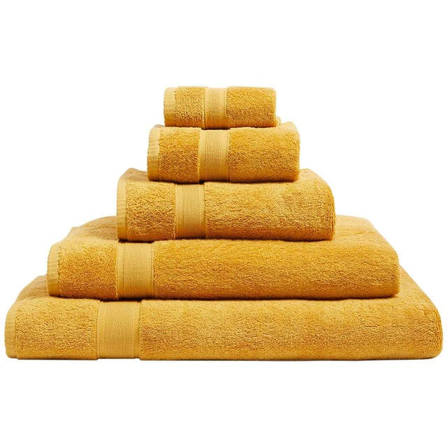 M&S pure cotton face towels dark ochre, imported from the UK
