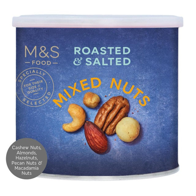 M&S roasted and salted mixed nuts 300g, imported from the UK