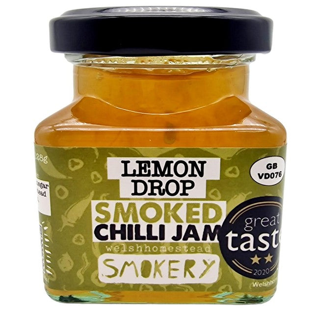 Welshstead Smokery Lemon Drop Smoked Chilli Jam 128g (British brand)
