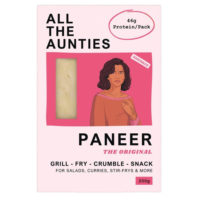 All The Aunties Original Plain Paneer 200g - British product