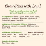 Lily's Kitchen chew sticks with lamb dog treats 120g, UK version