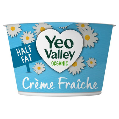 Yeo Valley Organic Half Fat Creme Fraiche Dairy Cream 200g