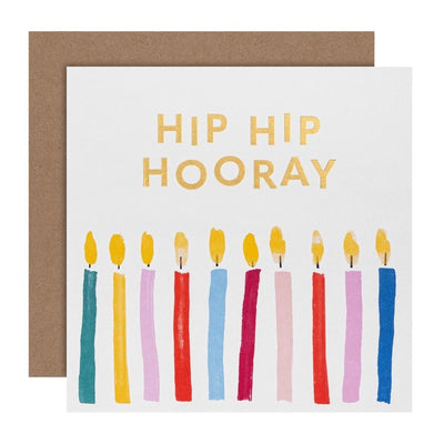 M&S Hip Hip Hooray Birthday Card 15x15cm