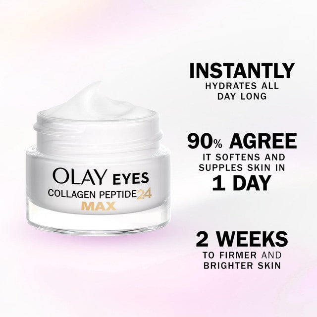 Olay Collagen Max Peptide Eye Cream 15ml, imported from the UK