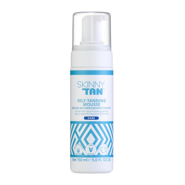 Skinny Tan Dark Self-Tanning Mousse 150ml (British brand)