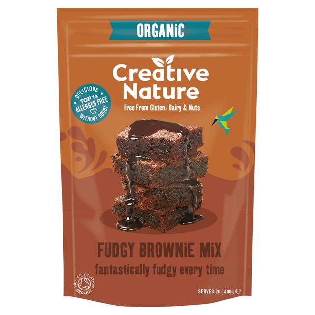 Creative Nature gluten free fudgy brownie mix 400g - British product
