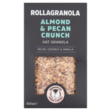 Rollagranola Almond Pecan Crunch Oat Granola 400g, imported from the UK