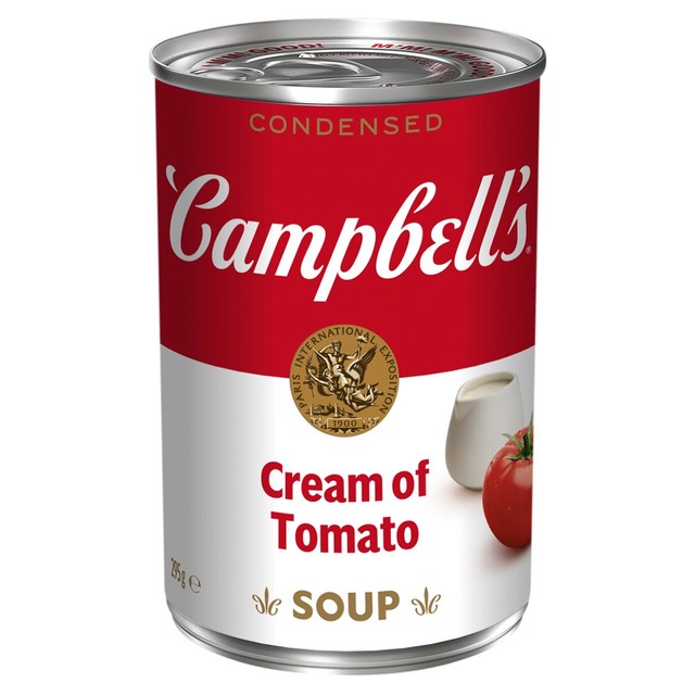 Campbell's cream of tomato condensed soup 295g - British product