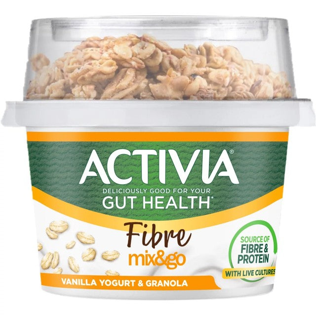 Activia vanilla and granola yoghurt breakfast pot 165g - British product