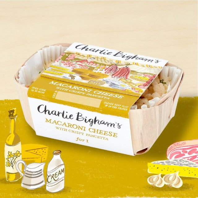 Charlie Bigham's macaroni cheese with crispy bacon 340g - British product