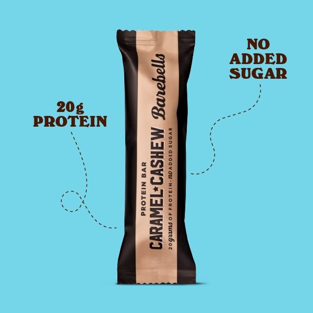 Barebells caramel cashew protein bar 55g - British product