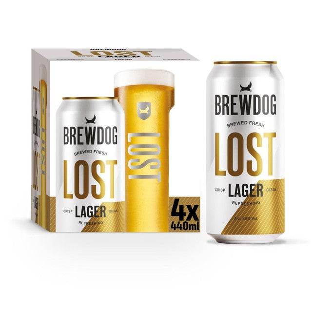 BrewDog Lost Lager beer 4 x 440ml - British product