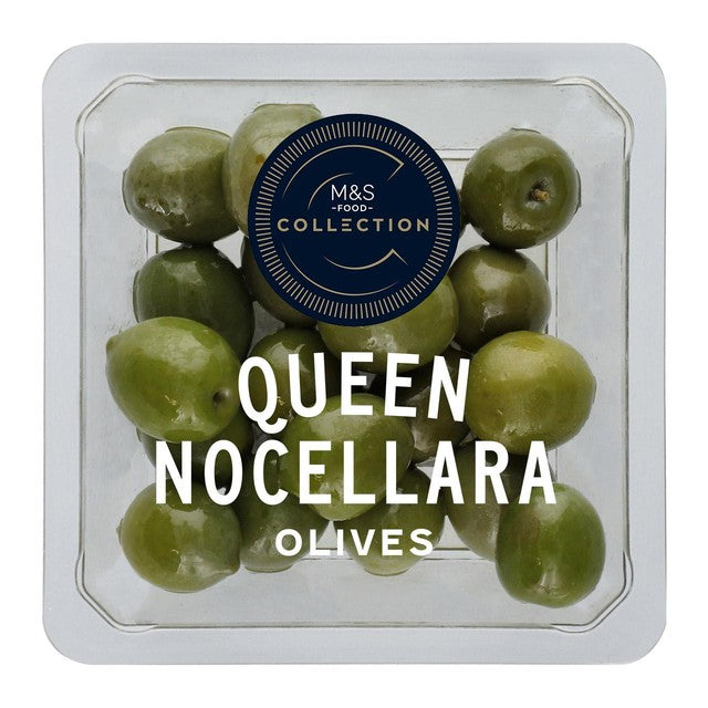 M&S Queen Nocellara Green Olives 150g, imported from the UK