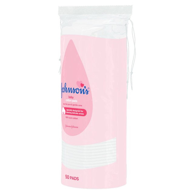 Johnson's Baby Cotton Pads 50 Pads, UK version