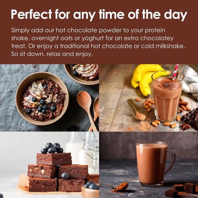 Options Belgian hot chocolate drink 220g, imported from the UK