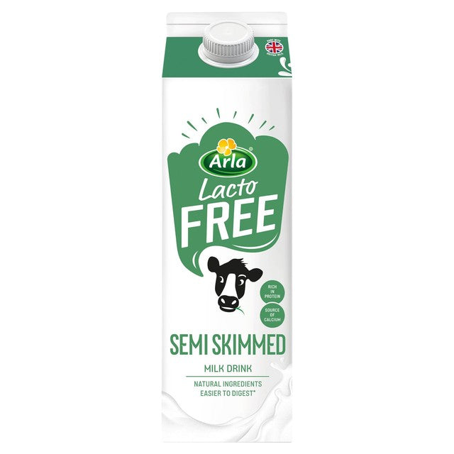 Arla Lactofree semi skimmed milk 1L - British product