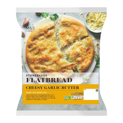 M&S Ost Hvitløksmør Flatbrød 280g