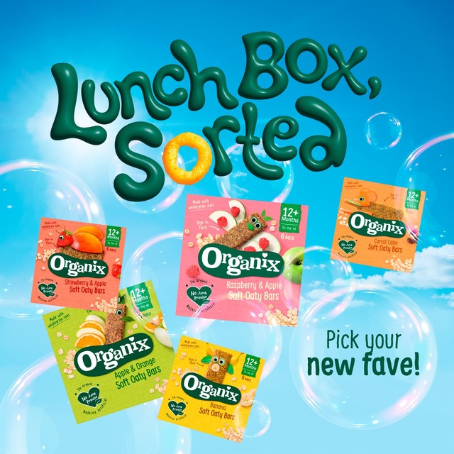 Organix Carrot Cake Bars 138g, imported from the UK